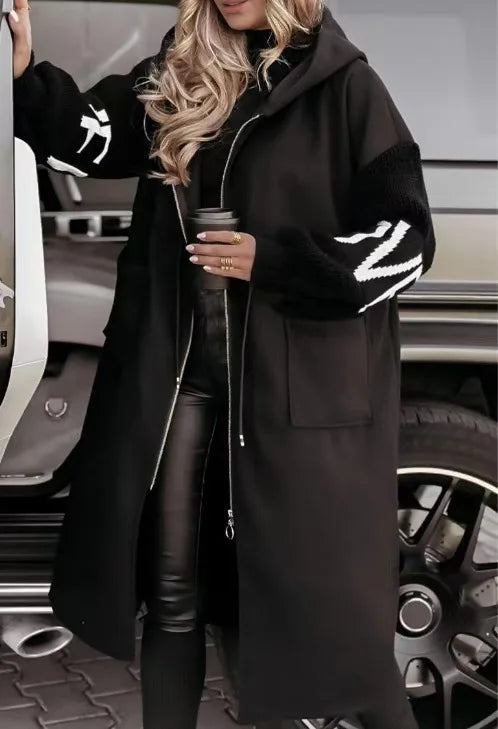 Women's Long Hoodie Thick Warm Coat