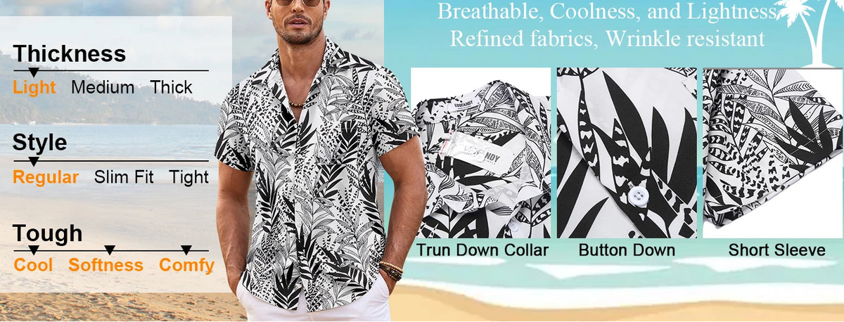 Men's Versatile Comfortable Breathable Button Shirt