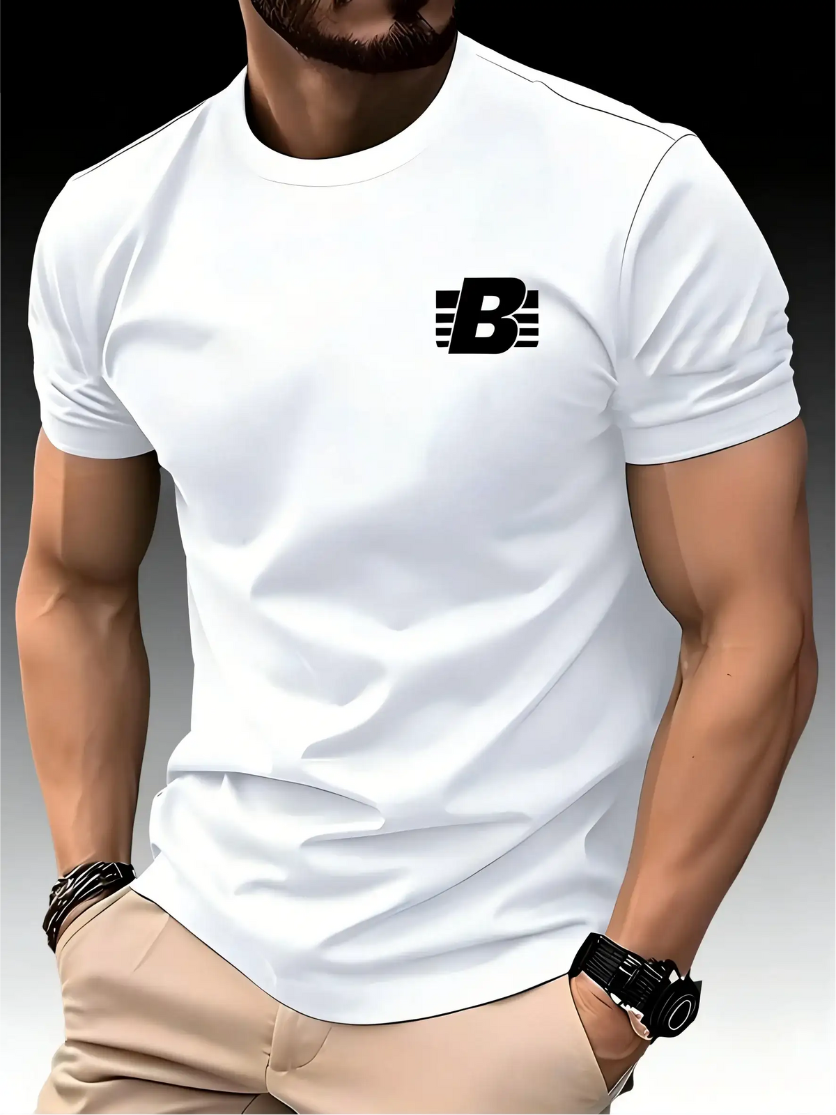 Men's Round Neck Quick Dry Short Sleeve Breathable T-shirt