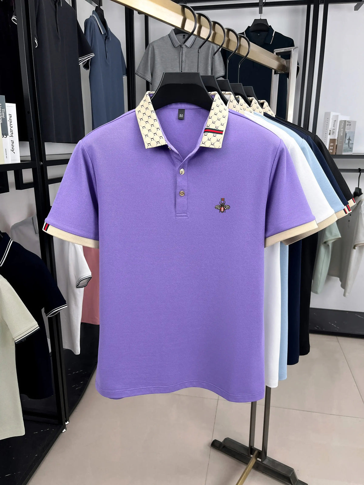 Men's Short Sleeve Fashion Trend Polo Shirt