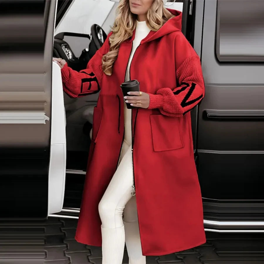 Women's Long Hoodie Thick Warm Coat
