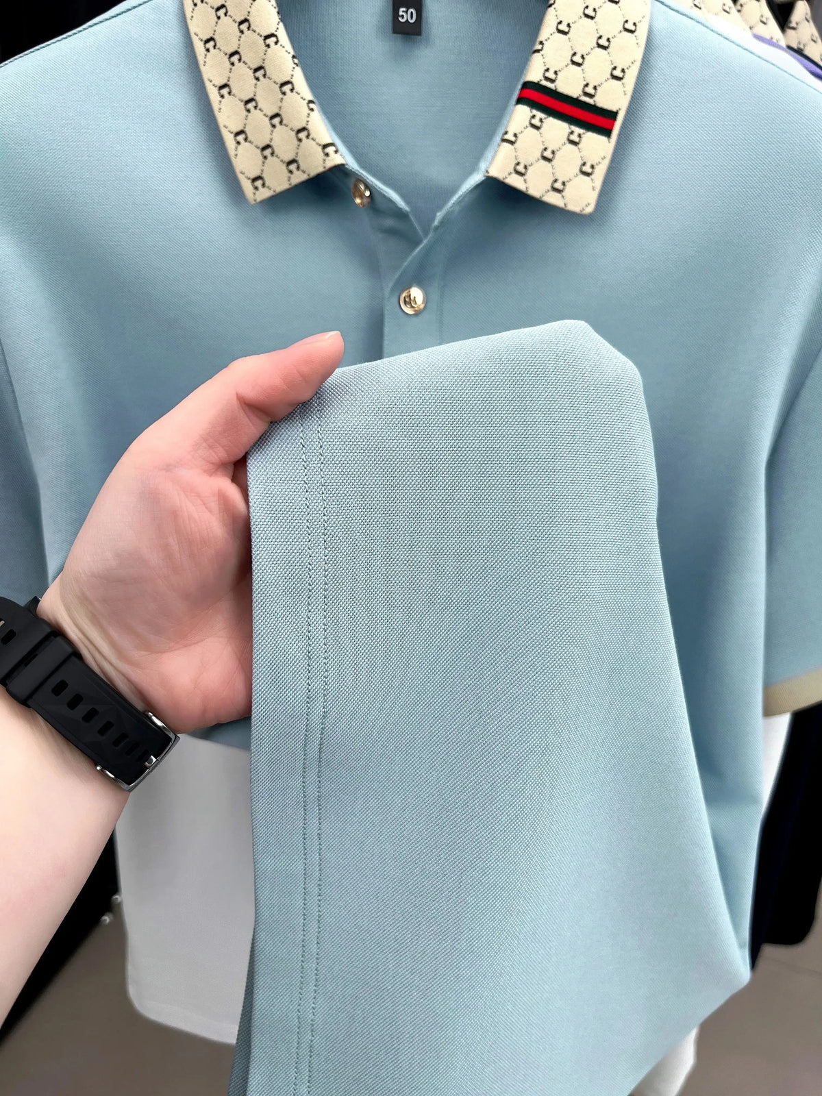 Men's Short Sleeve Fashion Trend Polo Shirt