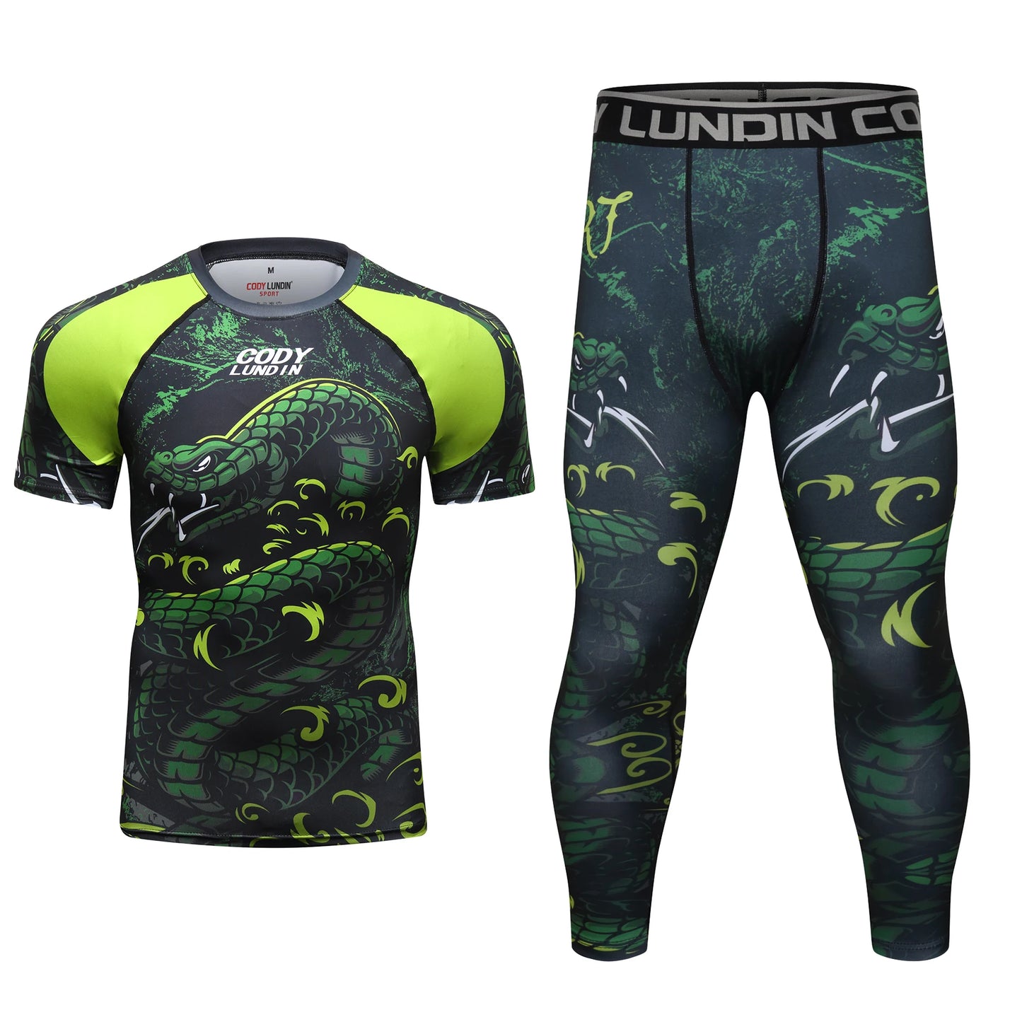 Men's Long Sleeve Custom UV Rash Guard Sportswear Set