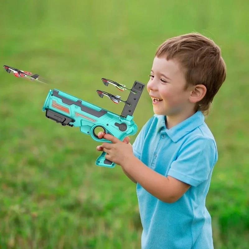 Children's Ejection Aircraft Shooting Set Toy
