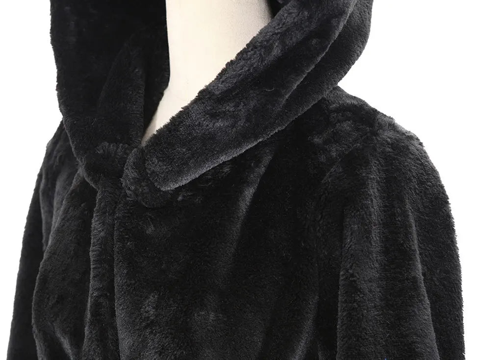Women's Plus Size Faux Fur Long Fluffy Coat