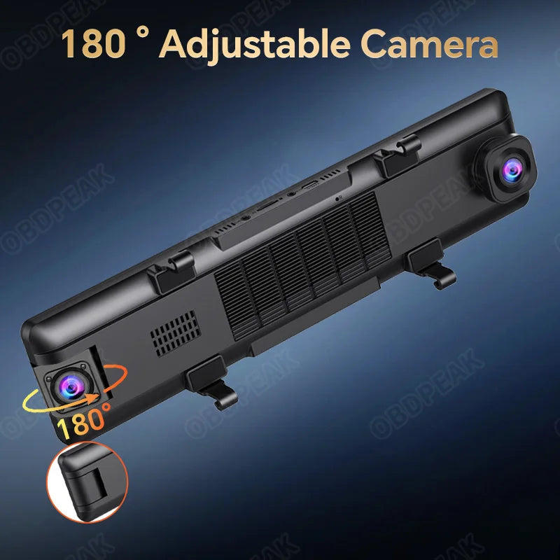 4K Car DVR Front Inside Rear 1080P GPS Tracking Night Vision Video Dashcam