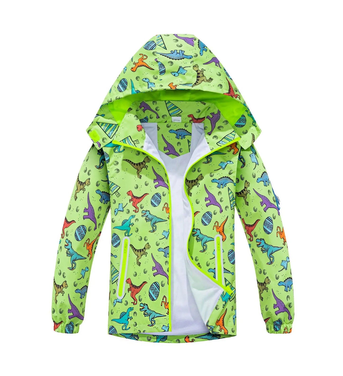 Kids' Waterproof Detachable Hood Mesh Cloth Padded Jacket