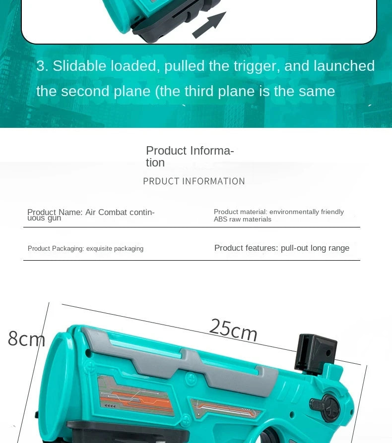 Children's Ejection Aircraft Shooting Set Toy