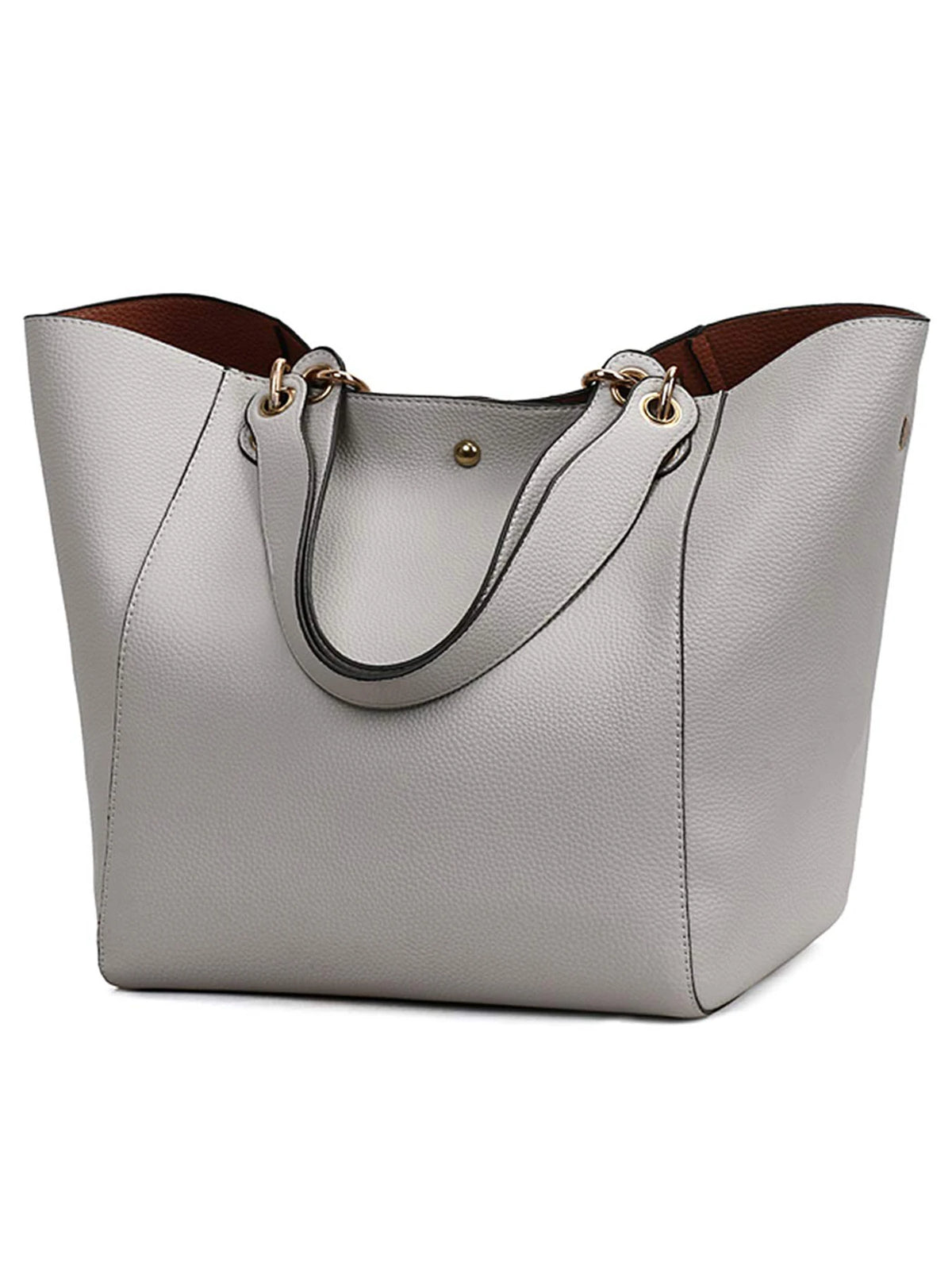 Women Large PU Leather Waterproof Hand Shoulder Bag
