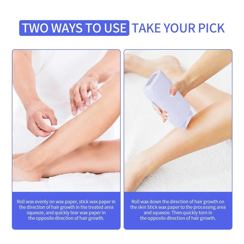 Honey Epilator Waxing Kit Depilatory Roll Heater Machine