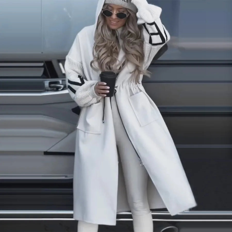 Women's Long Hoodie Thick Warm Coat