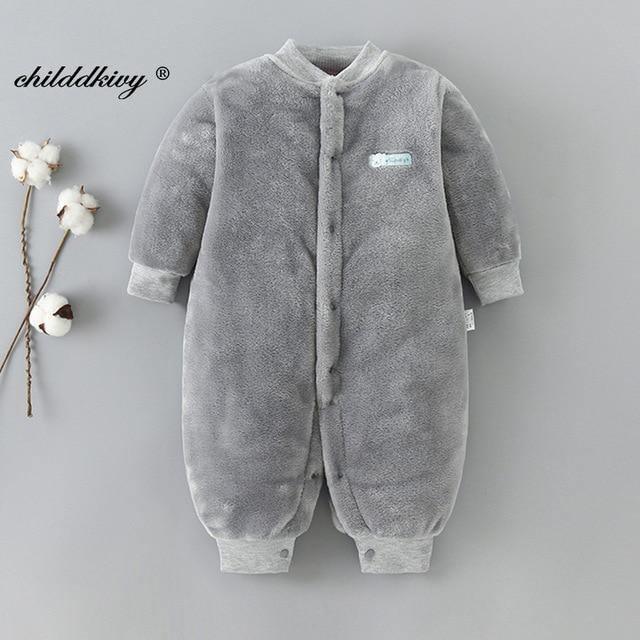 0-18 Month Baby Winter Jumpsuit Soft Flannel Allmartdeal