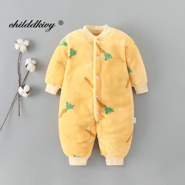 0-18 Month Baby Winter Jumpsuit Soft Flannel Allmartdeal