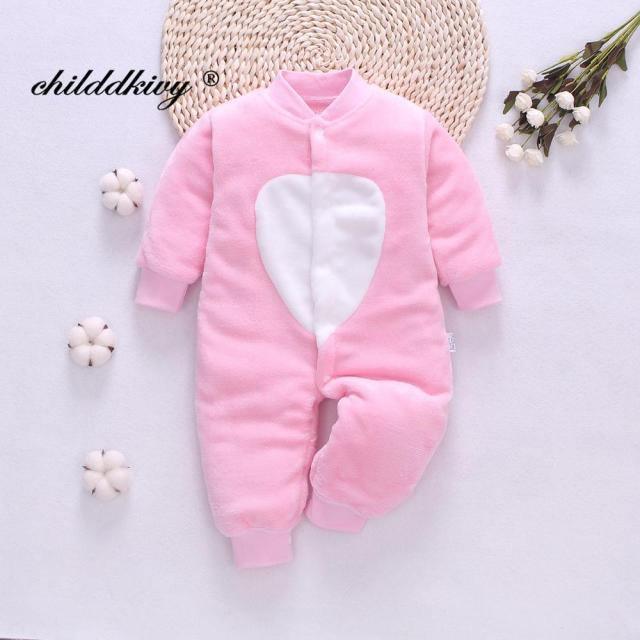 0-18 Month Baby Winter Jumpsuit Soft Flannel Allmartdeal