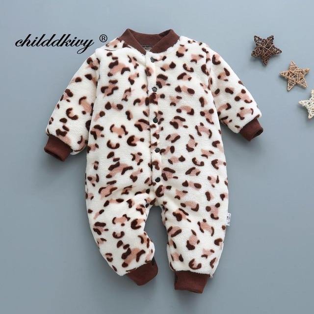 0-18 Month Baby Winter Jumpsuit Soft Flannel Allmartdeal