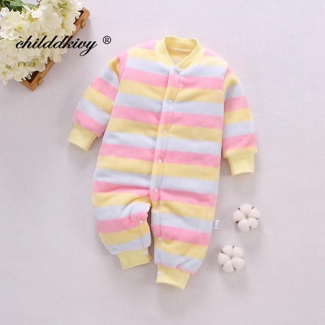 0-18 Month Baby Winter Jumpsuit Soft Flannel Allmartdeal