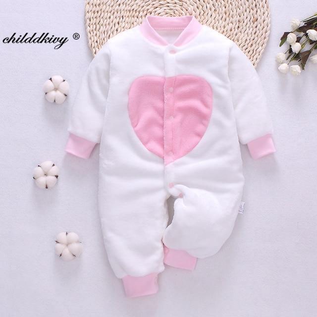 0-18 Month Baby Winter Jumpsuit Soft Flannel Allmartdeal