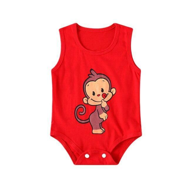 0-2 Years Baby Sleeveless Casual Jumpsuit Allmartdeal