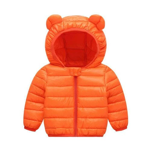 1-5 Years Unisex Children Cotton Padded Hooded Jacket Allmartdeal