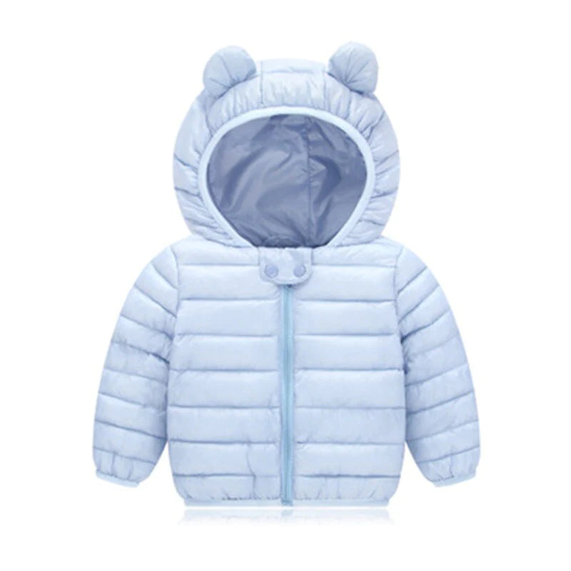 1-5 Years Unisex Children Cotton Padded Hooded Jacket Allmartdeal