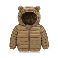 1-5 Years Unisex Children Cotton Padded Hooded Jacket Allmartdeal