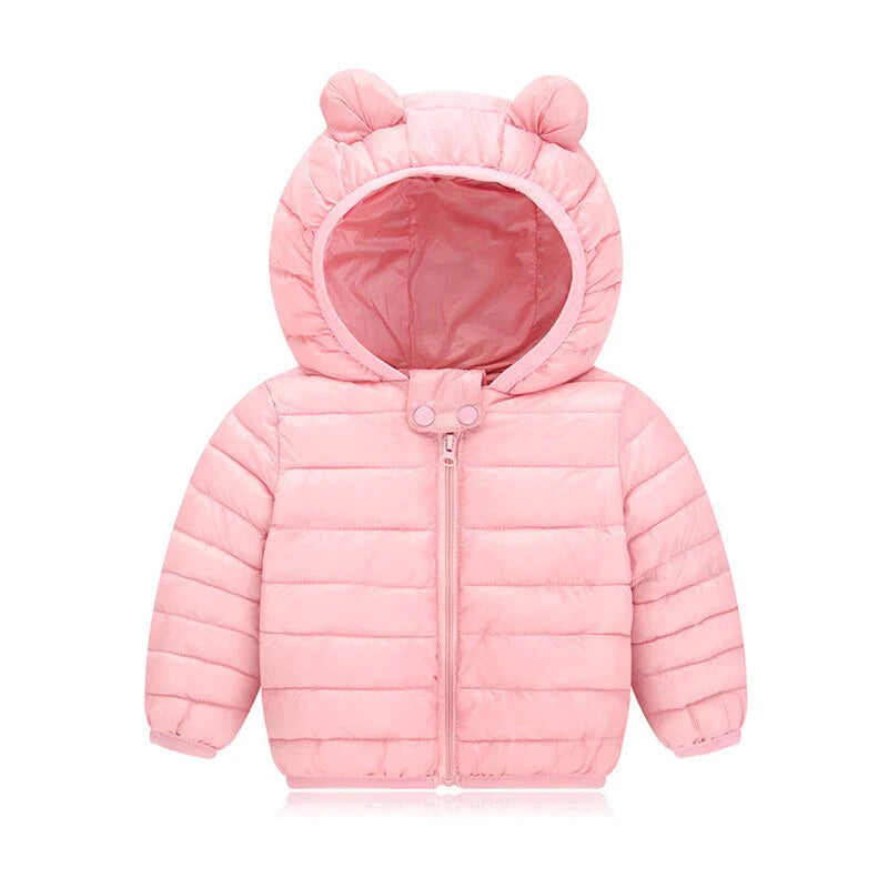 1-5 Years Unisex Children Cotton Padded Hooded Jacket Allmartdeal