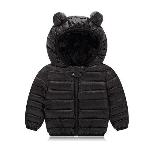 1-5 Years Unisex Children Cotton Padded Hooded Jacket Allmartdeal