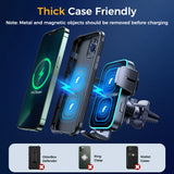 15W Dual Coil Car Phone Holder Automatic Fast Wireless Charger Allmartdeal