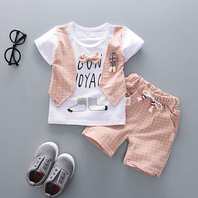 2Pcs Children Cotton Fashion Summer Set Allmartdeal