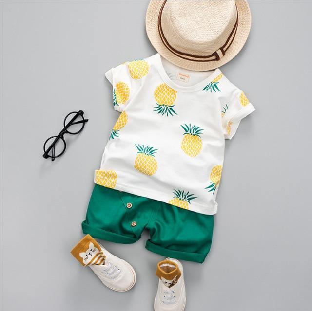 2Pcs Children Cotton Fashion Summer Set Allmartdeal