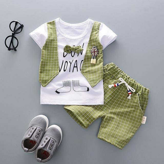 2Pcs Children Cotton Fashion Summer Set Allmartdeal