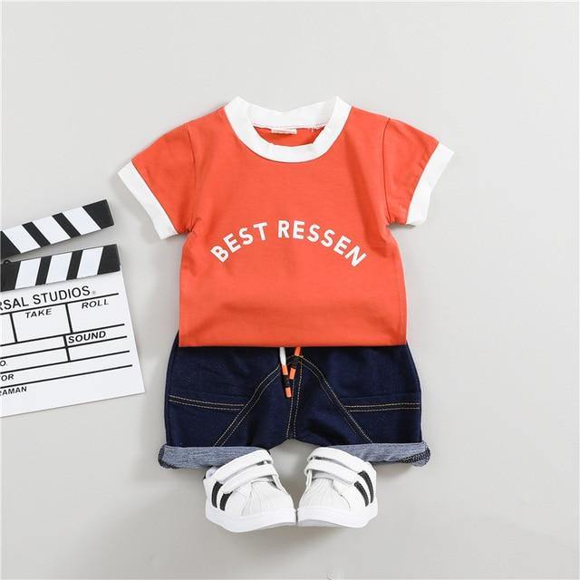 2Pcs Children Cotton Fashion Summer Set Allmartdeal