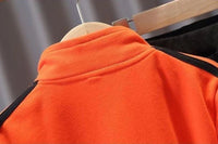 2Pcs Kids Striped Zipper Jacket Pants Set Allmartdeal