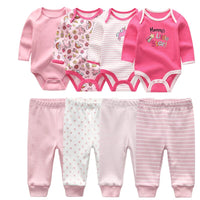 4Pcs Baby Bodysuits Pants Set Allmartdeal