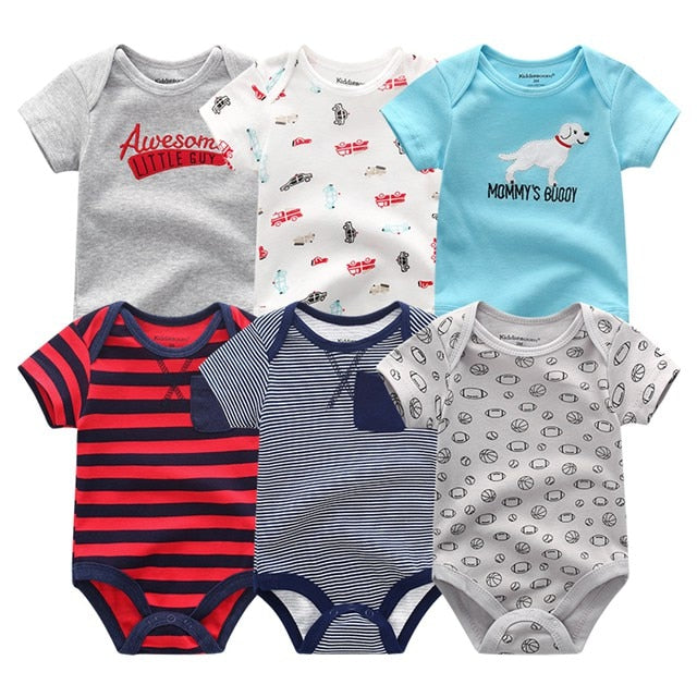 6Pcs/Lot Baby Short Sleeve Overalls Jumpsuit Allmartdeal