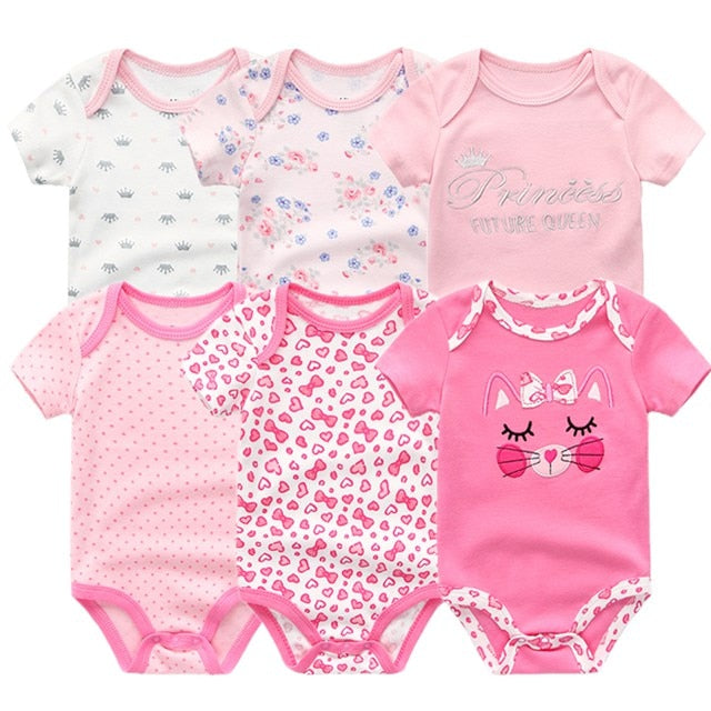 6Pcs/Lot Baby Short Sleeve Overalls Jumpsuit Allmartdeal