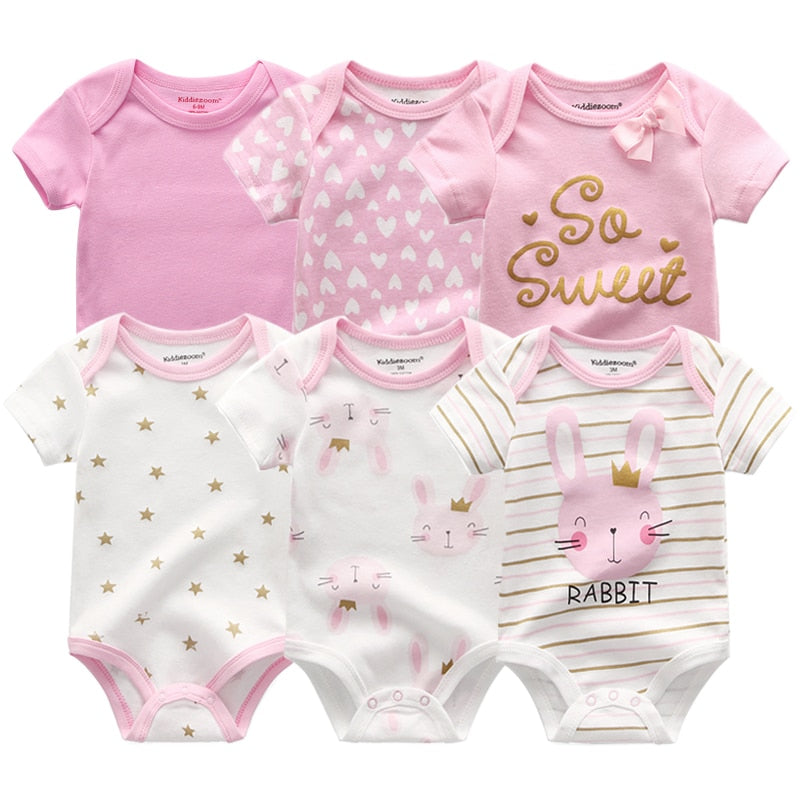 6Pcs/Lot Baby Short Sleeve Overalls Jumpsuit Allmartdeal