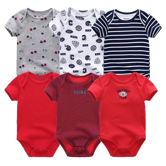 6Pcs/Lot Baby Short Sleeve Overalls Jumpsuit Allmartdeal