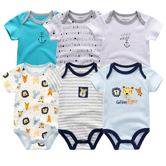 6Pcs/Lot Baby Short Sleeve Overalls Jumpsuit Allmartdeal