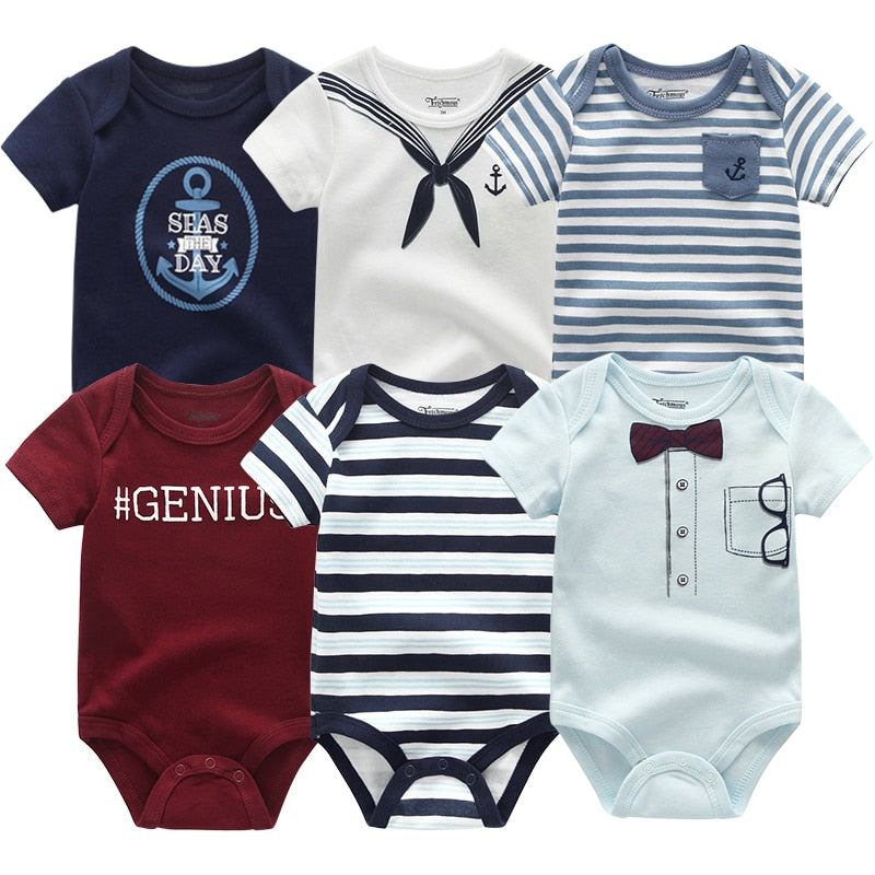 6Pcs/Lot Baby Short Sleeve Overalls Jumpsuit Allmartdeal