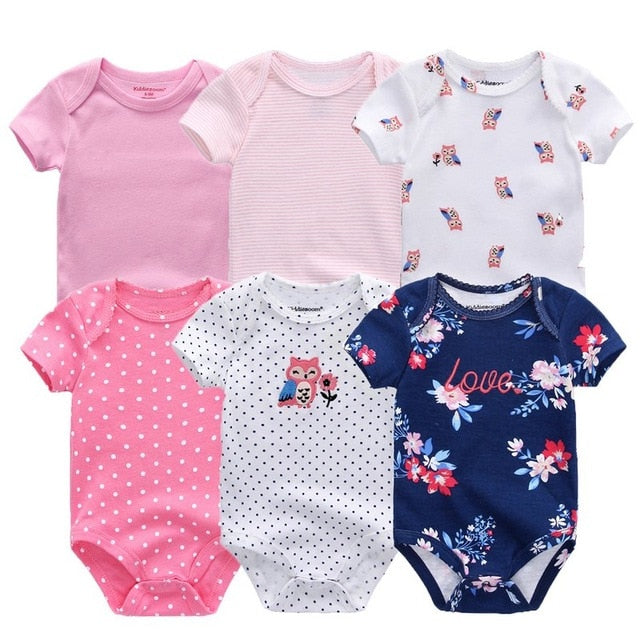 6Pcs/Lot Baby Short Sleeve Overalls Jumpsuit Allmartdeal