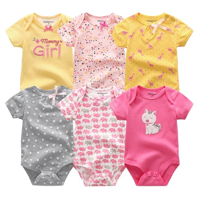 6Pcs/Lot Baby Short Sleeve Overalls Jumpsuit Allmartdeal