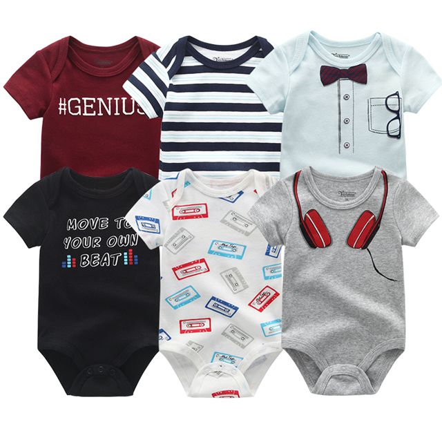 6Pcs/Lot Baby Short Sleeve Overalls Jumpsuit Allmartdeal