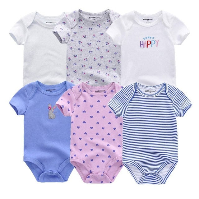 6Pcs/Lot Baby Short Sleeve Overalls Jumpsuit Allmartdeal