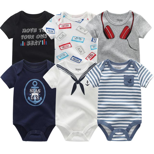 6Pcs/Lot Baby Short Sleeve Overalls Jumpsuit Allmartdeal