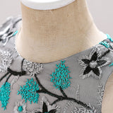 Baby Girls Flower Mesh Embroidered Dress Allmartdeal