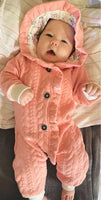 Baby Hooded Ruffle Long Sleeve Romper Jumpsuit Allmartdeal