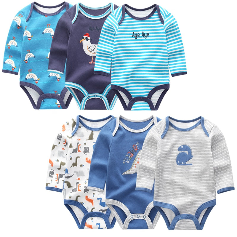 Baby Long Sleeve Cotton Bodysuit Allmartdeal