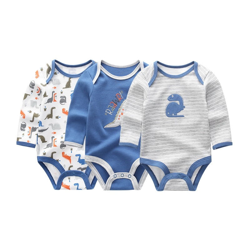 Baby Long Sleeve Cotton Bodysuit Allmartdeal