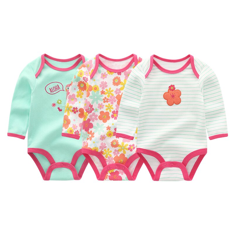 Baby Long Sleeve Cotton Bodysuit Allmartdeal